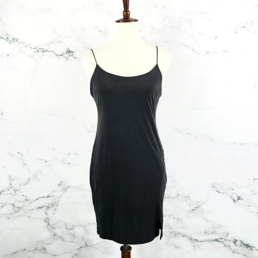 Urban Outfitters - Strappy Soho Cupro Bodycon Mini Dress | Size Medium, Black - Picture 13 of 15